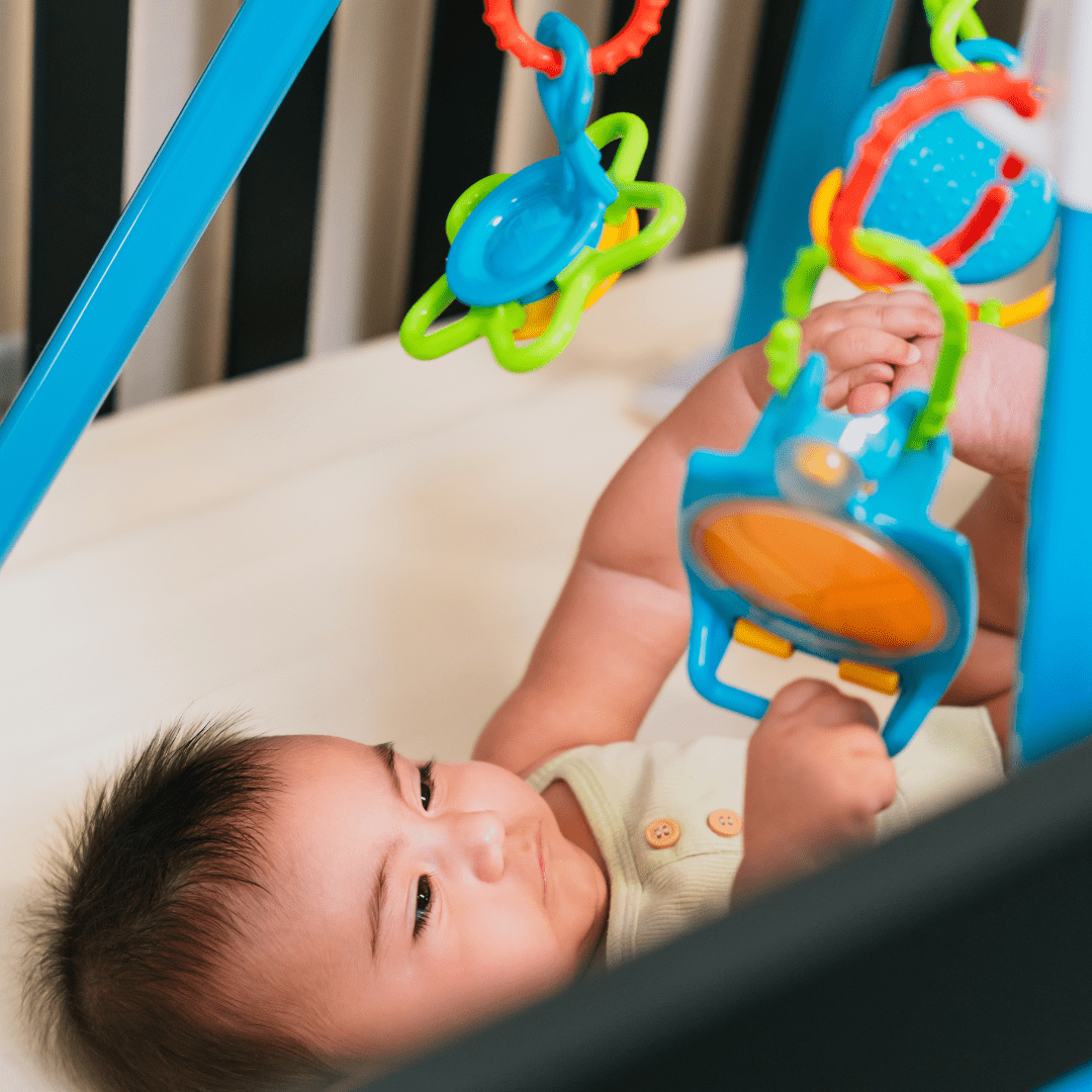 Hospital-Grade Infant Play Gym with Sensory Toys - Safe, Portable, Easy to Clean Activity Gym for Ages 1–15 Months 3