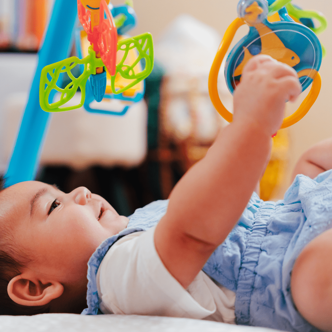 Hospital-Grade Infant Play Gym with Sensory Toys - Safe, Portable, Easy to Clean Activity Gym for Ages 1–15 Months 4