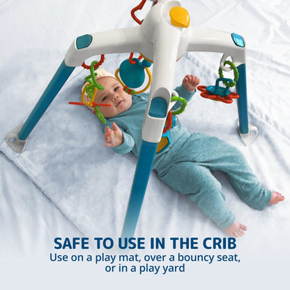 Hospital-Grade Infant Play Gym with Sensory Toys - Safe, Portable, Easy to Clean Activity Gym for Ages 1–15 Months 6