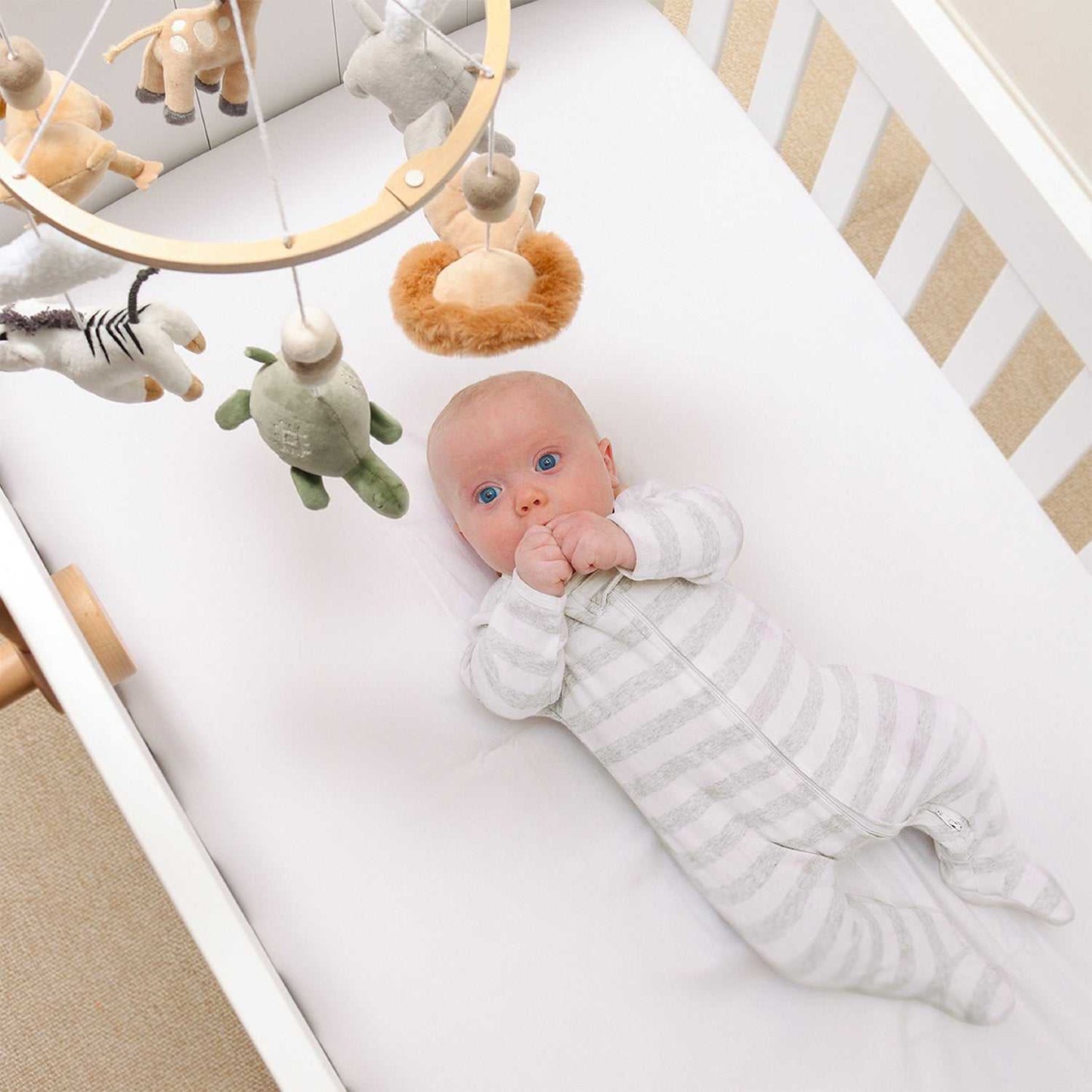 Safari-Themed Musical Crib Mobile with Rotating Animals and 12 Lullabies - Engaging Baby Mobile for Nursery Decor 5